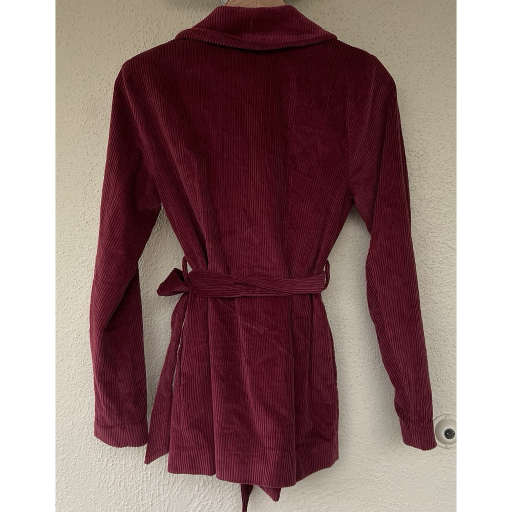 HOUSE OF HARLOW House 1960 x REVOLVE Burgundy Corduroy Lykke Blazer Belted Small - Picture 6 of 8